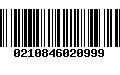 Código de Barras 0210846020999