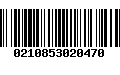 Código de Barras 0210853020470