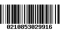 Código de Barras 0210853029916