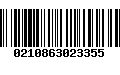 Código de Barras 0210863023355