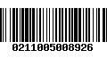 Código de Barras 0211005008926