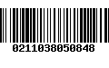 Código de Barras 0211038050848