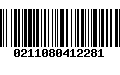 Código de Barras 0211080412281