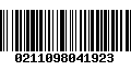 Código de Barras 0211098041923