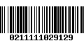 Código de Barras 0211111029129