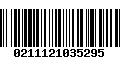 Código de Barras 0211121035295