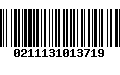 Código de Barras 0211131013719