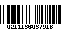 Código de Barras 0211136037918