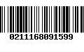 Código de Barras 0211168091599