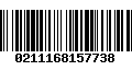 Código de Barras 0211168157738