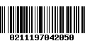 Código de Barras 0211197042050