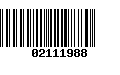 Código de Barras 02111988