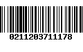 Código de Barras 0211203711178