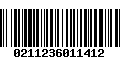 Código de Barras 0211236011412