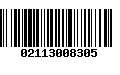 Código de Barras 02113008305