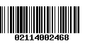 Código de Barras 02114002468