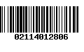 Código de Barras 02114012806