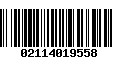 Código de Barras 02114019558