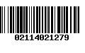 Código de Barras 02114021279