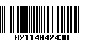 Código de Barras 02114042438