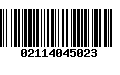 Código de Barras 02114045023