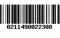 Código de Barras 0211490022308