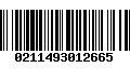 Código de Barras 0211493012665