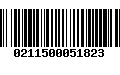 Código de Barras 0211500051823