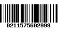 Código de Barras 0211575602999