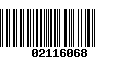 Código de Barras 02116068