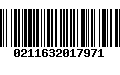 Código de Barras 0211632017971