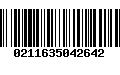 Código de Barras 0211635042642
