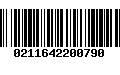 Código de Barras 0211642200790