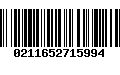 Código de Barras 0211652715994