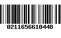 Código de Barras 0211656610448
