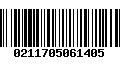 Código de Barras 0211705061405