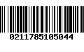 Código de Barras 0211785105044