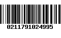 Código de Barras 0211791024995