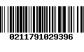 Código de Barras 0211791029396