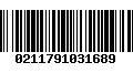 Código de Barras 0211791031689