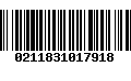 Código de Barras 0211831017918