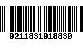 Código de Barras 0211831018830