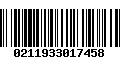 Código de Barras 0211933017458