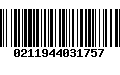 Código de Barras 0211944031757