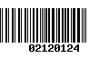 Código de Barras 02120124