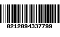 Código de Barras 0212094337799