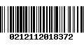 Código de Barras 0212112018372