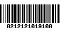 Código de Barras 0212121019100