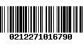 Código de Barras 0212271016790