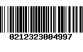 Código de Barras 0212323004997